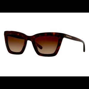 NWT COACH Brown Sunglasses, HC8203 54 L1630 + Case